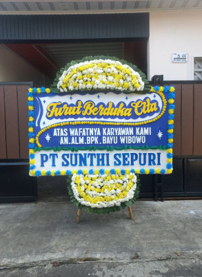 Papan Bunga Duka di Cimone Jaya